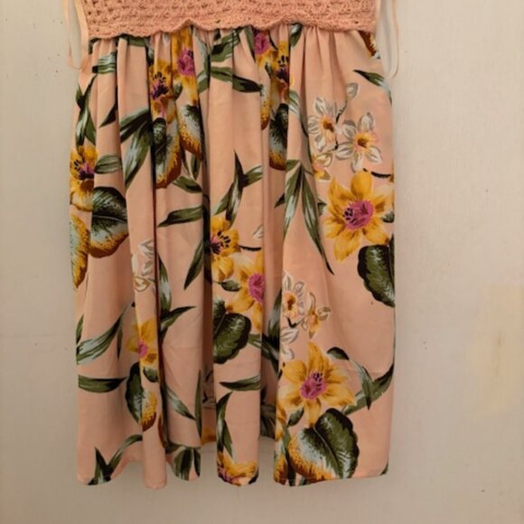BOG Collective Floral Print Mini Dress, Sz S, NWOT, Defects - Picture 3 of 8